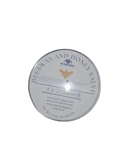 Organic Beeswax and Honey Healing Salve for Dry Skin & Insect Bites 1 oz
