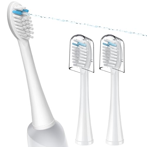 Replacement Toothbrush Heads for Waterpik Sonic Fusion, 3 Pack White