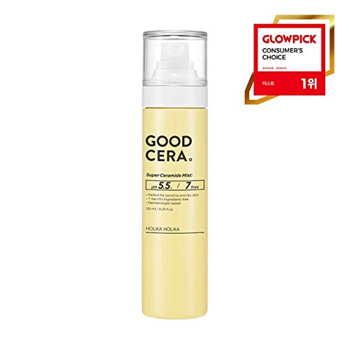 HOLIKA HOLIKA Good Cera Super Ceramide Facial Spray - pH 5.5 Hydrating Mist with Triple Ceramide & Botanical Oils, 4.05 fl oz