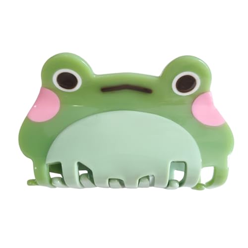 Cute Frog Hair Clip for Women - Durable Acetate Claw Clip
