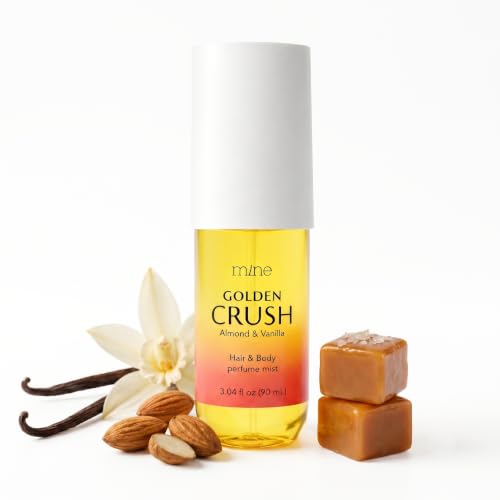 Golden Crush Hair & Body Mist ? Warm Gourmand Vanilla, Pistachio & Salted Caramel | Alcohol-Free, Hair-Safe ? 3.04 oz