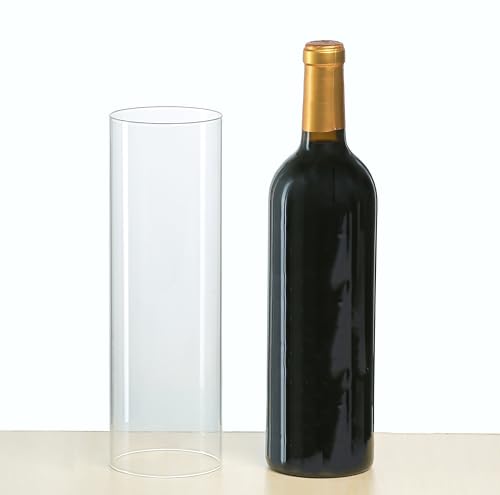 CYS EXCEL 4" x 9.5" Glass Hurricane Candleholder - Clear Shade