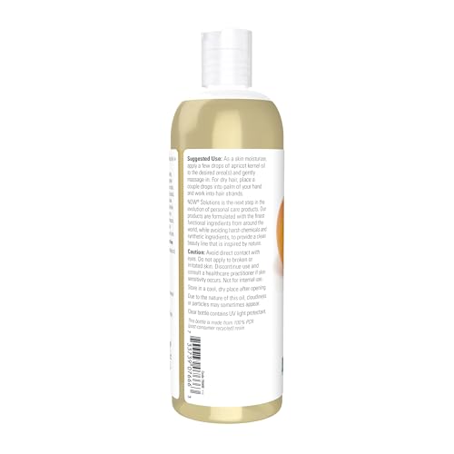 NOW Foods Apricot Kernel Oil - 100% Pure Hair & Skin Moisturizer, 16 oz
