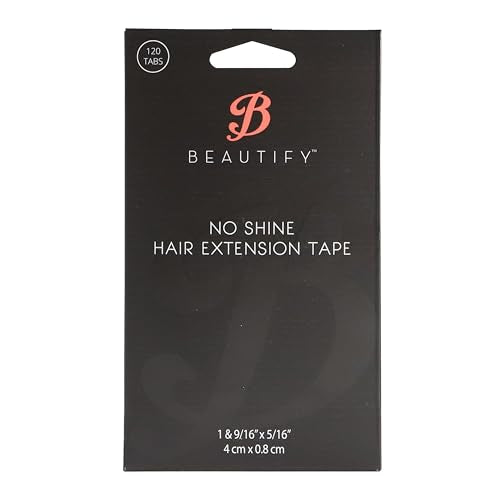 Beautify No-Shine Hair Extension Tape Tabs - 120 Double-Sided Adhesive for Secure Bonding