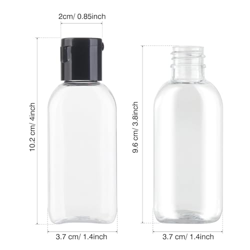 Gungtien TSA Approved Travel Bottles - 6 Pack Leak Proof 1.69oz
