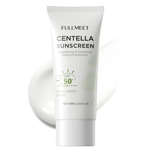 FullMeet Centella Calming Sunscreen SPF50 PA++++, Matte Moisturizing Face Sun