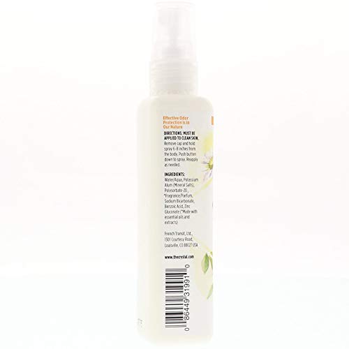 Crystal Essence Chamomile & Green Tea Mineral Deodorant Spray 4 oz Pack of 2