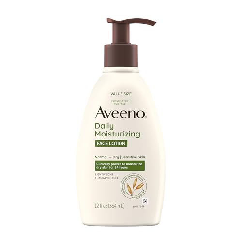 Aveeno Daily Moisturizing Face Lotion 12 oz - Fragrance Free for Sensitive Skin
