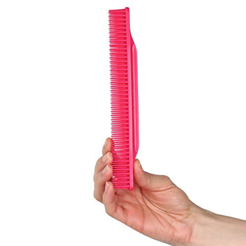 Allegro Combs 3-Row Detangling Comb for Curly Hair - Pink
