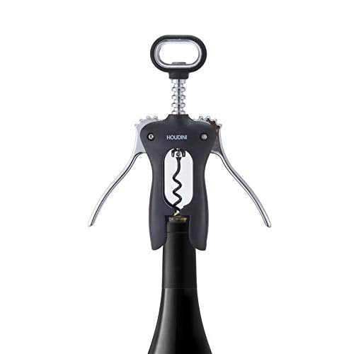 Houdini Wing Corkscrew Wine Opener - Stainless Steel, Non-Stick Design