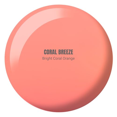 DND DIVA Coral Breeze Gel Nail Polish Duo | 0.5 Fl Oz | Chip-Free & Easy Soak Off