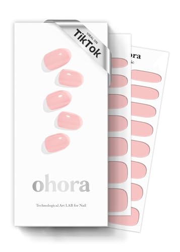 ohora Semi Cured Gel Nail Strips N Tint Baby Pink - Salon-Quality, Long Lasting