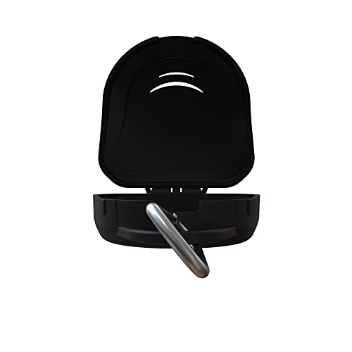 Ventilated Mouth Guard Case with Carabiner - Black