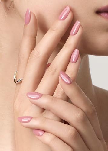 ohora Semi Cured Gel Nail Strips - N Bare Plum, Salon Quality & Easy to Apply