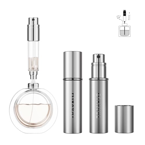 Travalo Refillable Perfume Atomizer - Silver 5ml Travel Size
