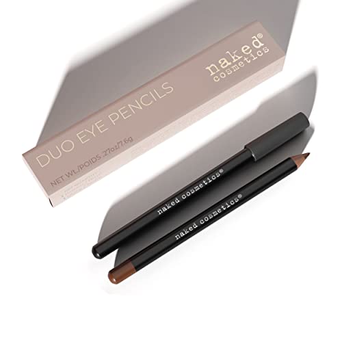 Naked Cosmetics Waterproof Eyeliner Pencil Set - Black & Brown Duo