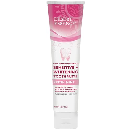 Desert Essence Nano-Hydroxyapatite Sensitive Whitening Toothpaste, 4 oz