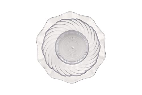 G.E.T. 5oz Clear Plastic Tulip Ice Cream Dessert Dish - Set of 4