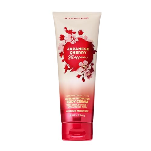 Bath & Body Works Japanese Cherry Blossom Body Cream with Shea Butter, 8 oz