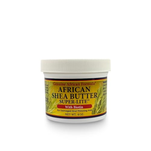 Genuine African Shea Butter Hair Grease 4oz | Moisturizing, Nourishing & Restoring Shine