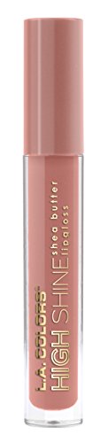 L.A. COLORS High Shine Shea Butter Lip Gloss Pack of 4 - 0.14 Oz Each