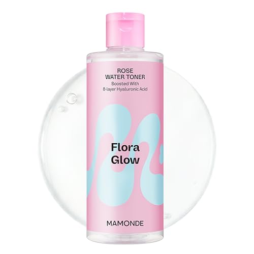 MAMONDE Flora Glow Rose Water Toner - Hydrating & Brightening, 10.14 Fl Oz