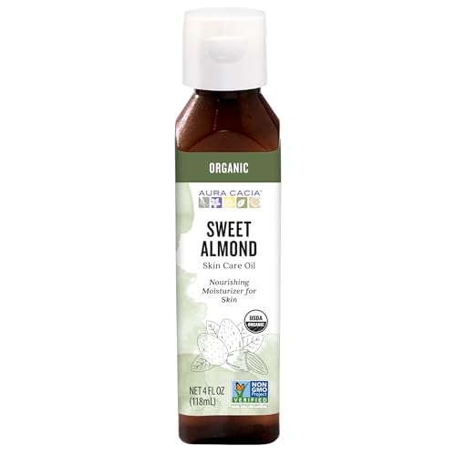 Aura Cacia Organic Sweet Almond Skin Care Oil - 4 oz