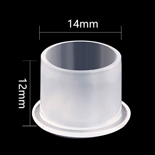 300PCS Disposable Tattoo Ink Cups - 14mm Plastic Pigment Caps