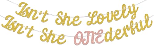 Isn't She Lovely ONEderful Banner | 1st Birthday Decorations