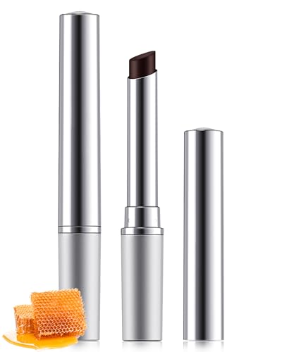 LYSdefeu 2Pcs Tinted Lip Balm Set Hydrating Black Brown Lip Moisturizer for Women & Girls