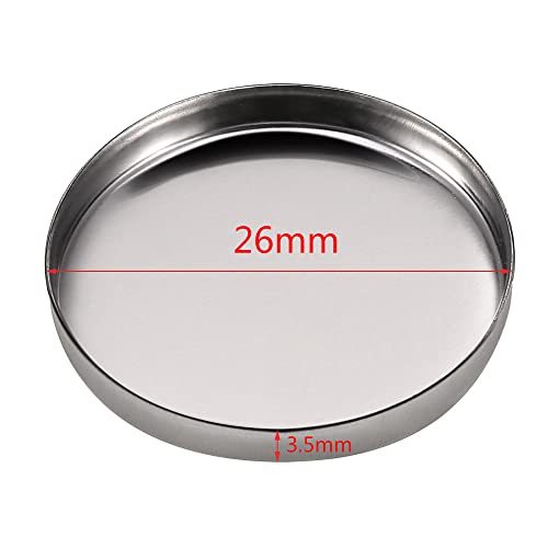 50 Pack Magnetic Eyeshadow Pans - 26mm Refillable Makeup Palette Containers
