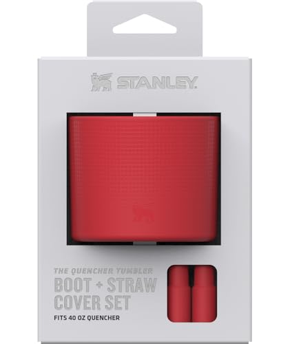Stanley Quencher Boot & Straw Cover Set | Silicone Protector for 20/30 oz Tumblers