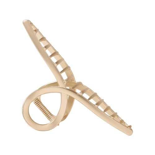 The Hair Edit French Twist Claw Clip - Gold Hair Accessory for Women