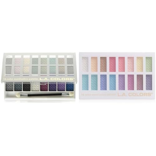 L.A. Colors 32-Color Eyeshadow Palette Bundle - Smokin' & Haute Palettes
