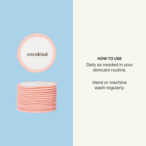 Cocokind Reusable Facial Rounds - Eco-Friendly Bamboo Makeup Remover Pads