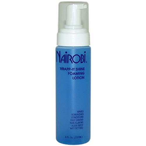 Nairobi Wrapp-It Shine Foaming Lotion - Fast-Drying Hair Styling Foam, 8oz
