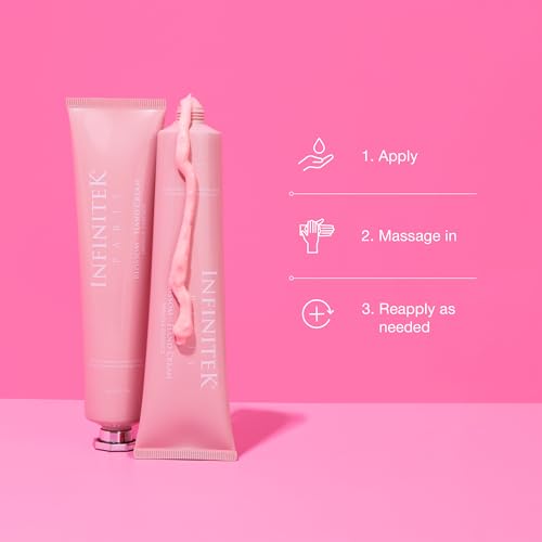 Infinitek Paris Blossom Hand Cream - Moisturizing Anti-Aging Lotion for Dry Hands, 70g