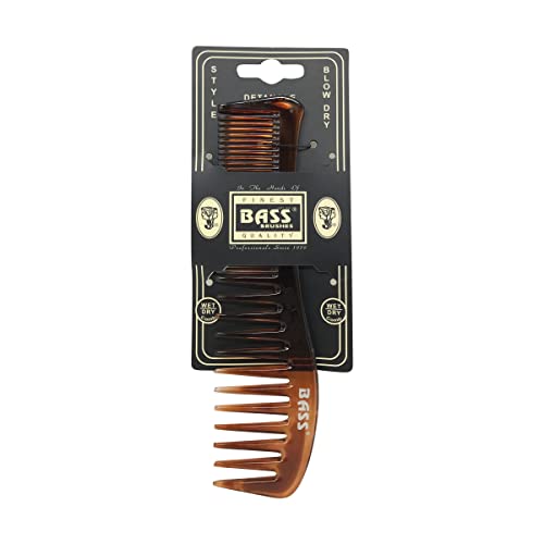 Bass Fine Ladies Wide Tooth Comb for Gentle Detangling