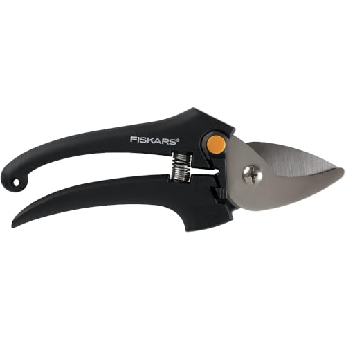 Fiskars Stainless Steel Bypass Pruner - Lightweight & Durable