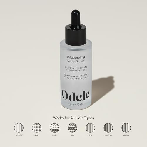 Odele Rejuvenating Scalp Serum - Vegan Rosemary & Vitamin E, 2 fl oz