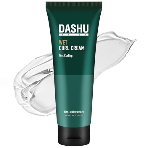 DASHU Daily Wet Curl Cream 5.07 oz (Green ) - Volumizing Anti-Frizz Hair Gel