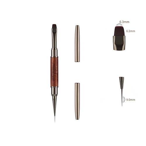 Dual Head Nail Brush for French Tips & Detailing - Calyuna