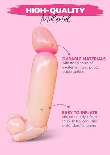 Inflatable Penis Balloon for Bachelorette Party - 2.7 ft
