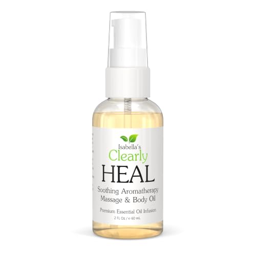 Clearly HEAL Natural Aromatherapy Massage and Body Oil - 2 Fl Oz