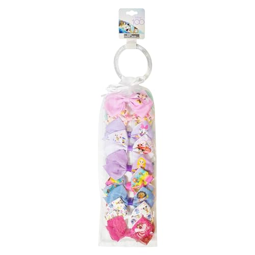 Disney 100th Anniversary Hair Accessory Set - 18pc Bow Clips for Girls