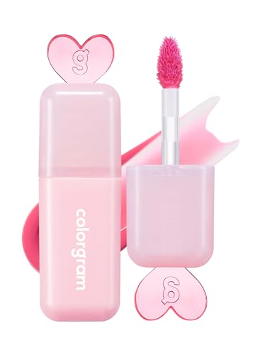 COLORGRAM Juicy Drop Tint 05 Pink Melon - Fruity Lip Gloss & Stain