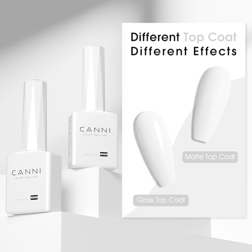 CANNI HEMA-Free 9ml Gel Nail Polish - Pure White, Long-Lasting