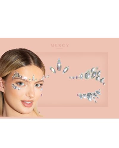 KARIZMA After Hours Face Jewel Headpiece - Sparkly Crystal Festival Costume Accessory
