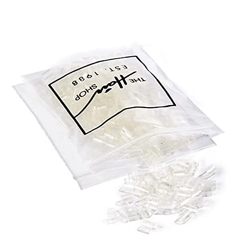 Keratin Glue Lined Clear Tubes for I-Tip Hair Extensions - 250 PCS (4mm Diameter)