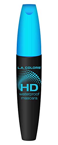L.A. COLORS HD Waterproof Mascara, Very Black CMS522 (Pack of 2)
